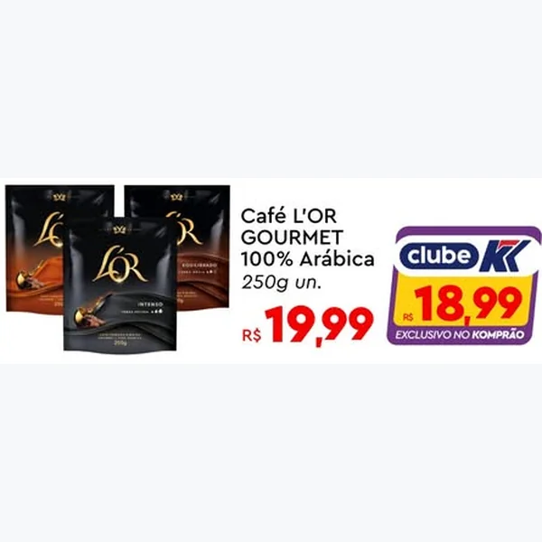 Café Gourmet 100% Arábica L'OR 250 g