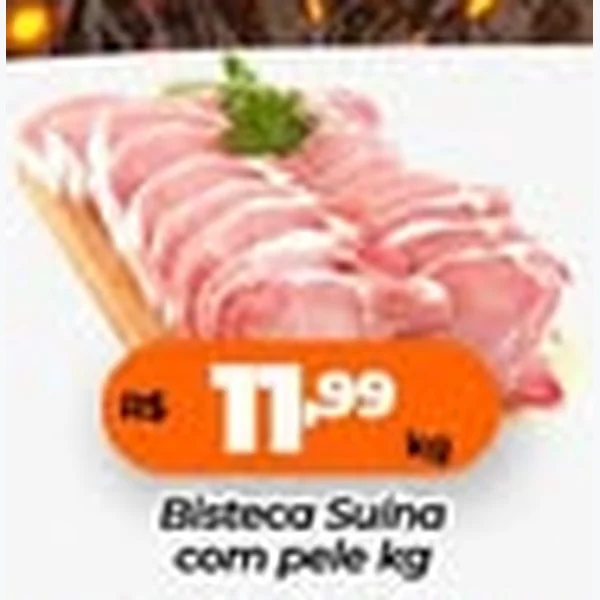 Bisteca Suína com Pele