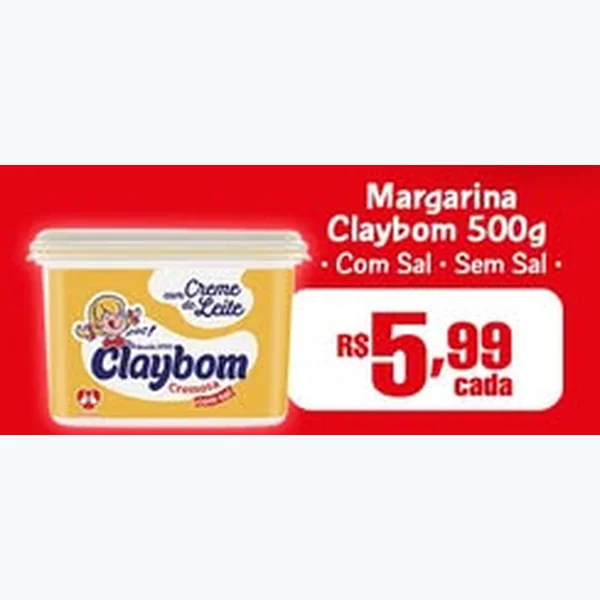 Margarina com Sal Claybom 500 g