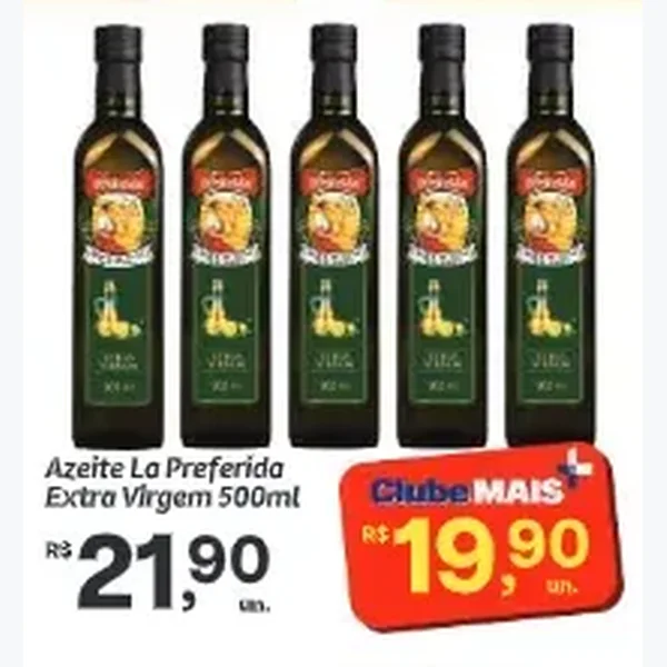 Recorte do encarte de Azeite Extra Virgem La Preferida 500 ml