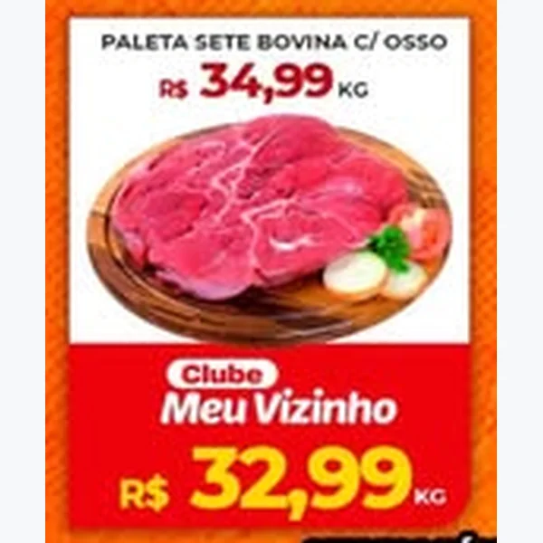 Recorte do encarte de Paleta Sete Bovina C/ Osso