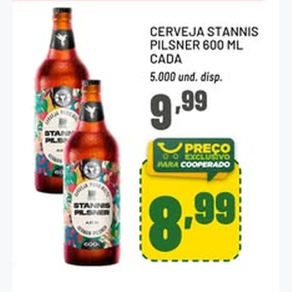 Recorte do encarte de Cerveja Pilsner Stannis 600 ml