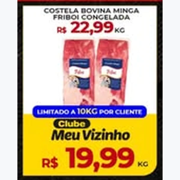 Costela Bovina Minga Congelada Friboi