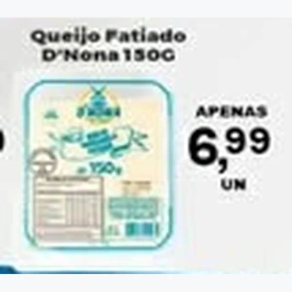 Queijo Fatiado D'Nona 150 g