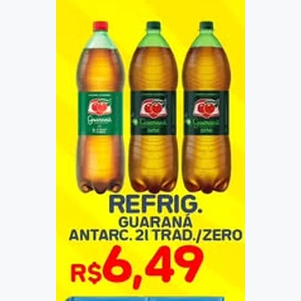Recorte do encarte de Refrigerante Tradicional Guaraná Antarctica 2 L