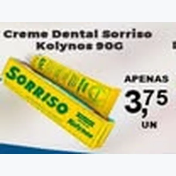 Recorte do encarte de Creme Dental Sorriso 90 g