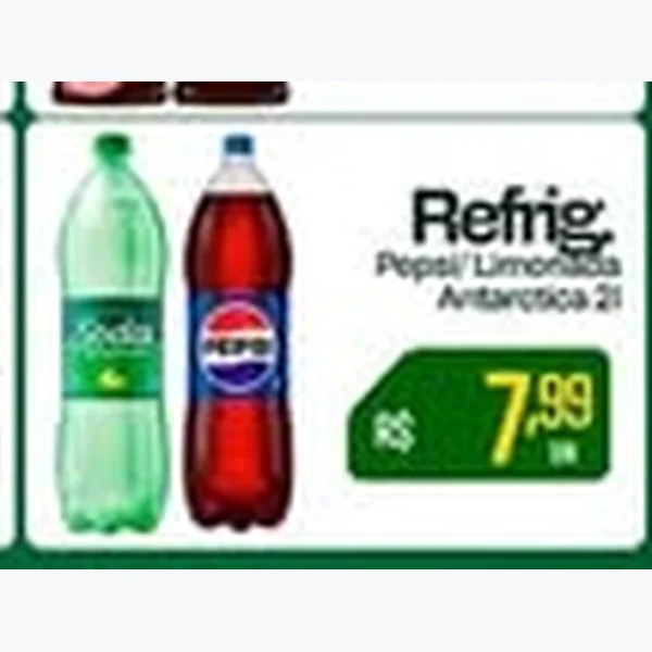 Recorte do encarte de Refrigerante Pepsi/Antarctica 2 L