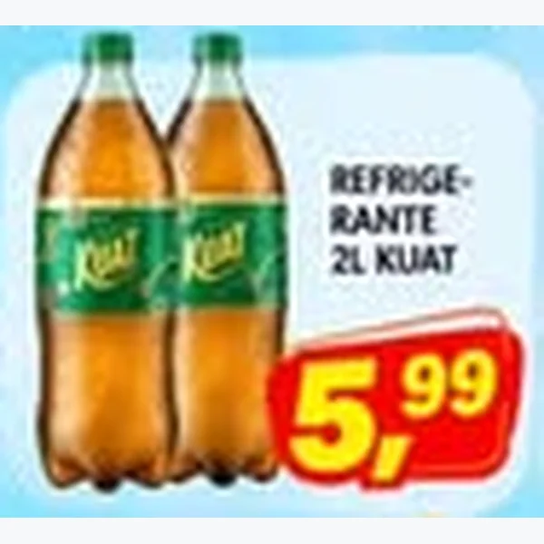 Recorte do encarte de Refrigerante Kuat 2 L
