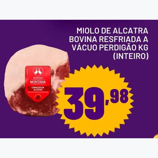 Miolo de Alcatra Bovina Resfriada a Vácuo (inteiro) Perdigão