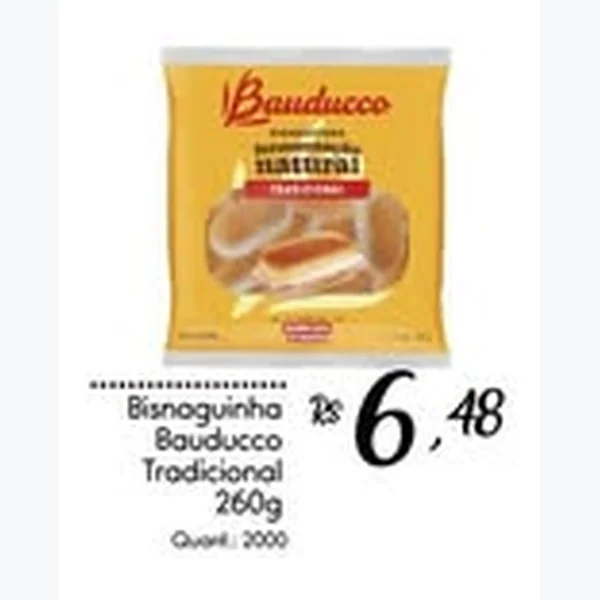 Bisnaguinha Tradicional Bauducco 260 g