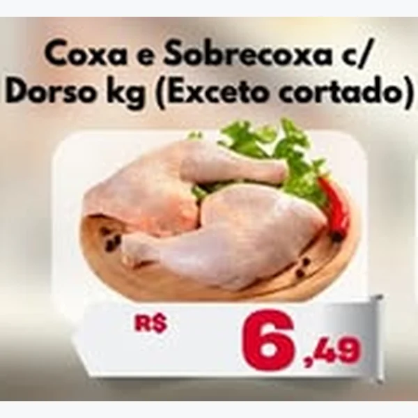Recorte do encarte de Coxa e Sobrecoxa C/ Dorso