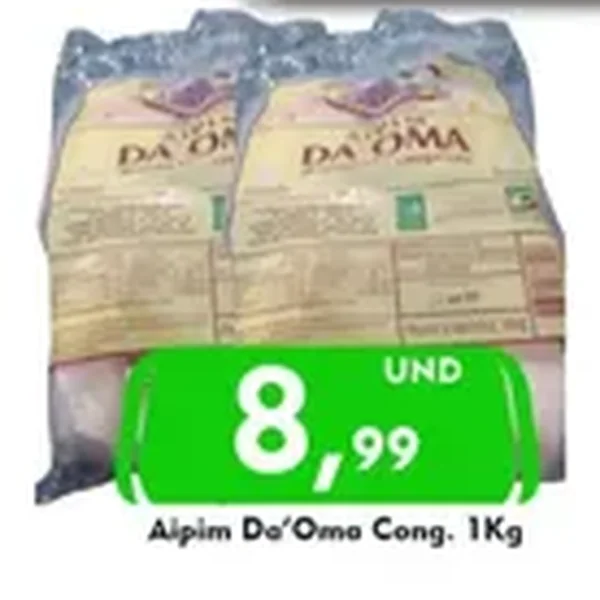 Recorte do encarte de Aipim Congelado Da'Oma 1 kg
