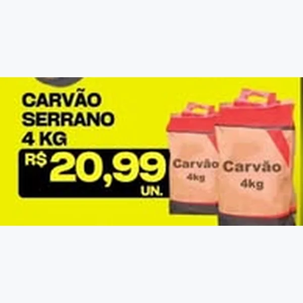 Carvão Serrano 4 kg