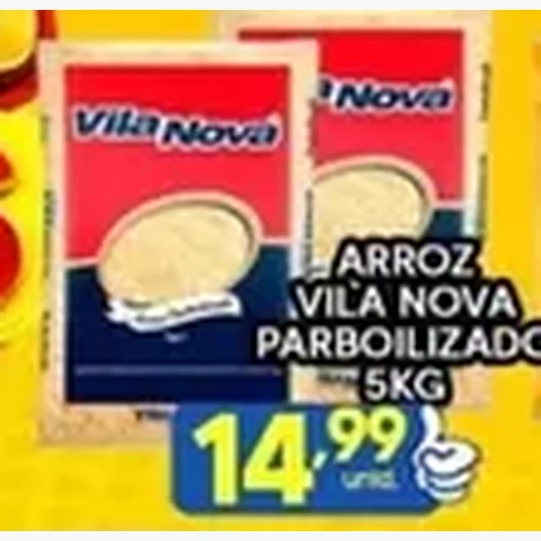 Arroz Parboilizado Vila Nova 5 kg
