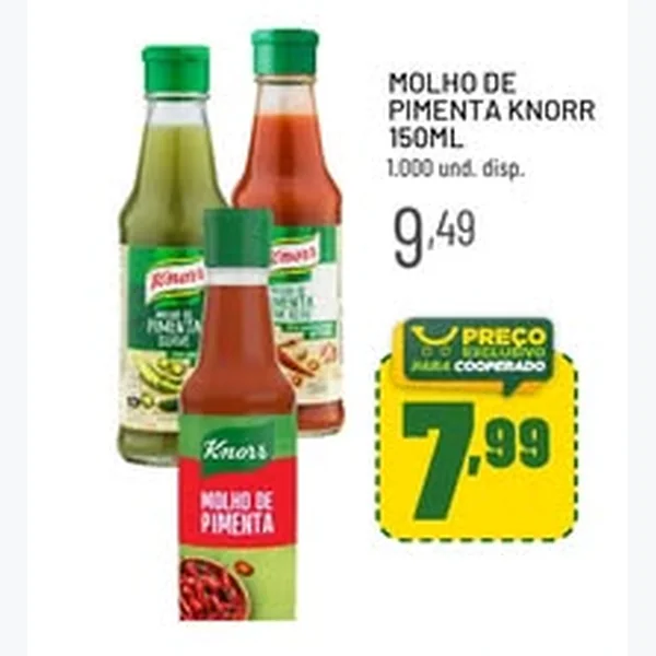 Molho de Pimenta Knorr 150 ml