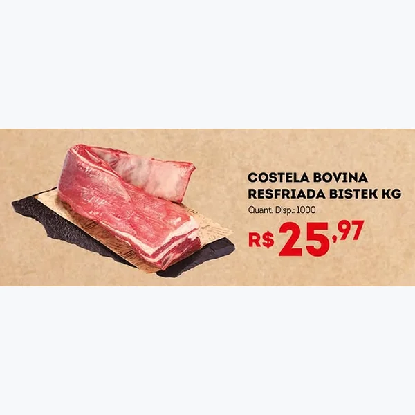 Costela Bovina Resfriada Bistek