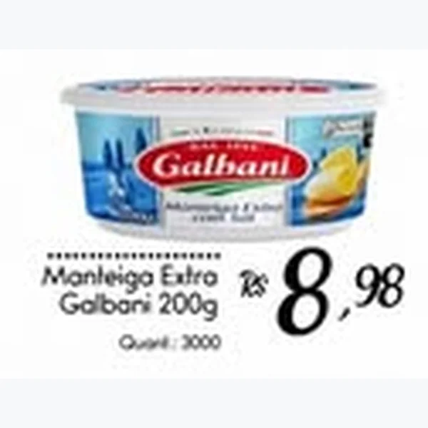 Recorte do encarte de Manteiga Extra Galbani 200 g