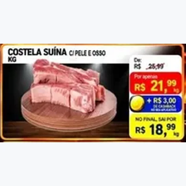 Costela Suína C/ Pele e Osso