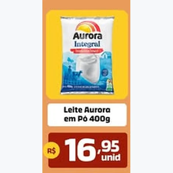 Leite em Pó Integral Aurora 400 g