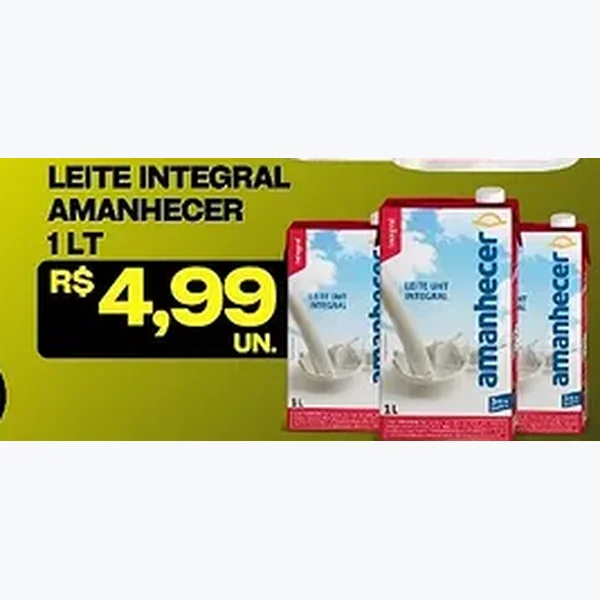 Leite Integral Amanhecer 1 L