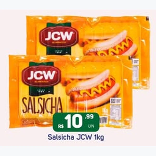 Recorte do encarte de Salsicha JCW 1 kg