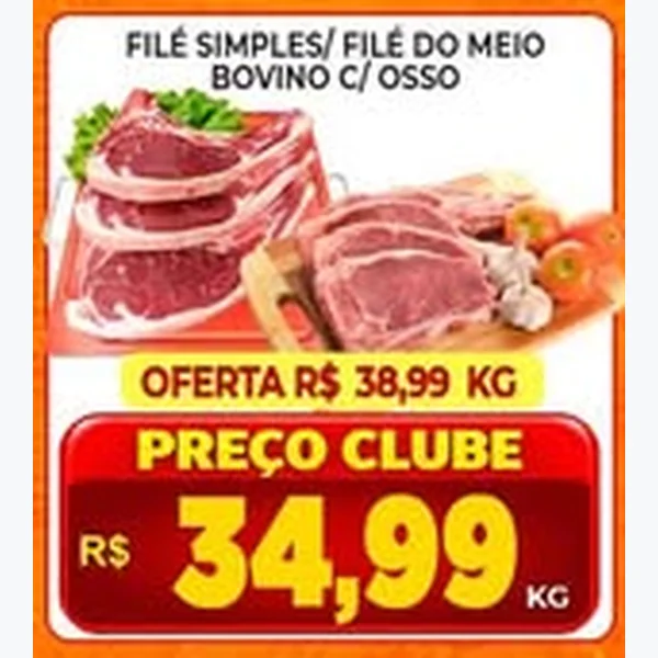Filé do Meio Bovino C/ Osso