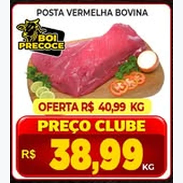 Recorte do encarte de Posta Vermelha Bovina