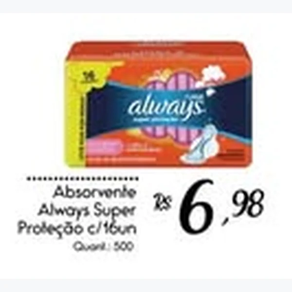 Absorvente Super Proteção Always 16 un