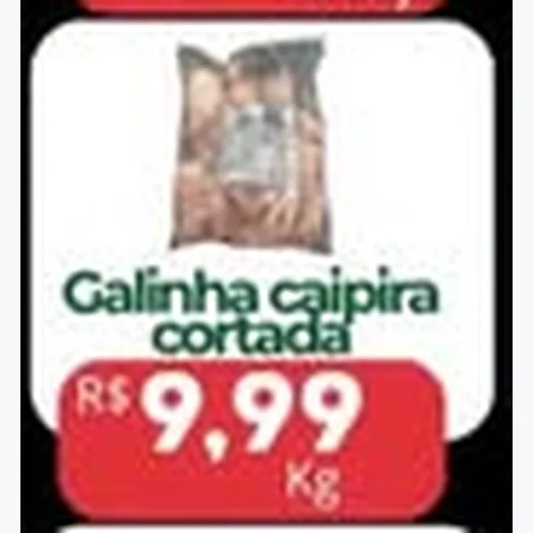 Recorte do encarte de Galinha Caipira Cortada