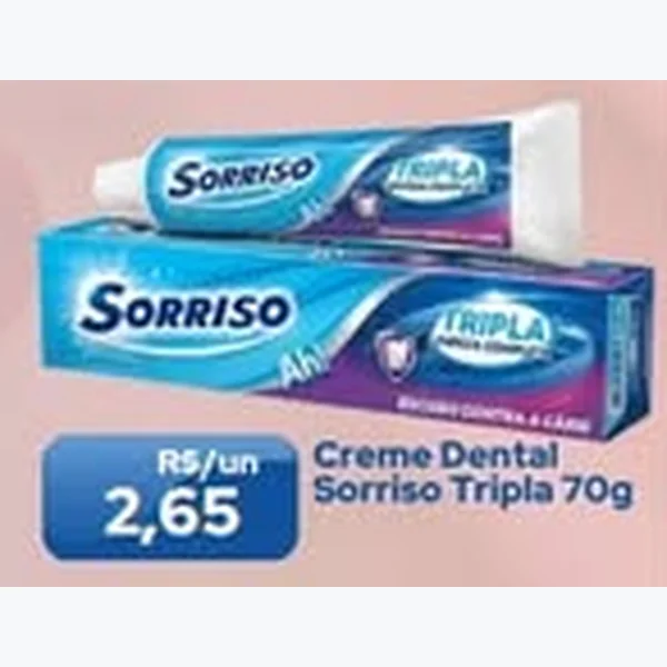 Creme Dental Tripla Sorriso 70 g