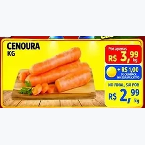 Recorte do encarte de Cenoura