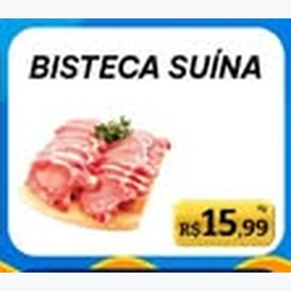 Recorte do encarte de Bisteca Suína