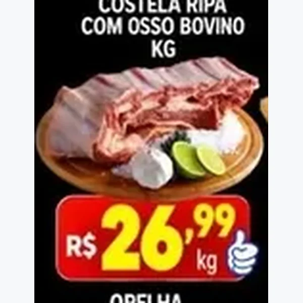 Costela Ripa com Osso Bovino