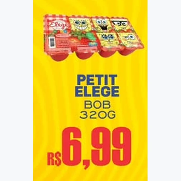 Recorte do encarte de Petit Suisse Elege 320 g