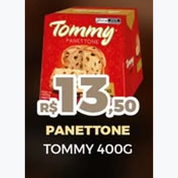 Recorte do encarte de Panettone Tommy 400 g
