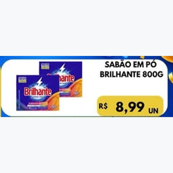 Sabão em Pó Brilhante 800 g