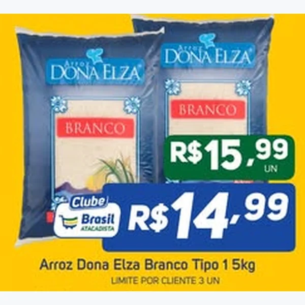 Arroz Branco Tipo 1 Dona Elza 5 kg