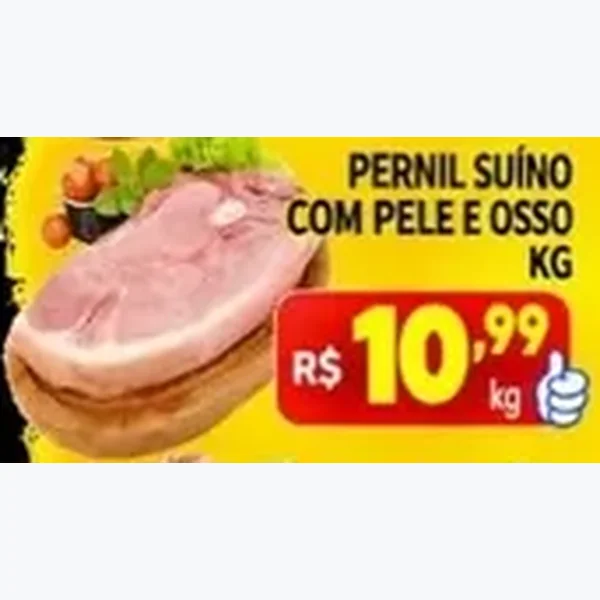 Pernil Suíno com Pele e Osso