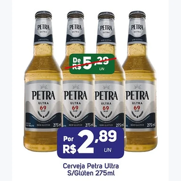 Cerveja Ultra S/glúten Petra 275 ml