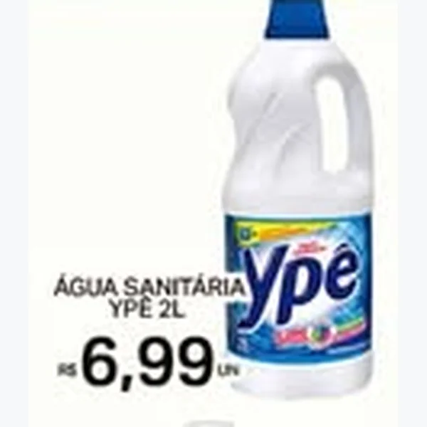 Recorte do encarte de Água Sanitária Ypê 2 L