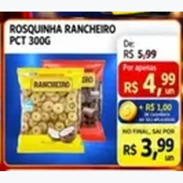 Recorte do encarte de Rosquinha Rancheiro 300 g