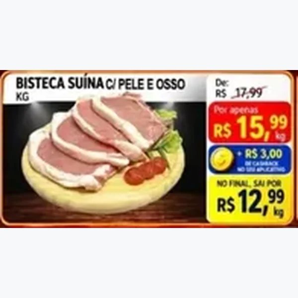 Bisteca Suína C/ Pele e Osso