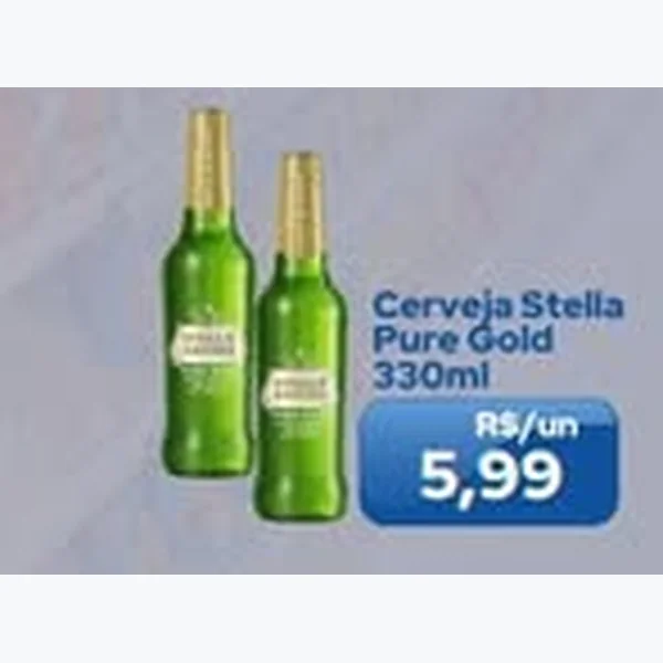 Cerveja Pure Gold Stella 330 ml