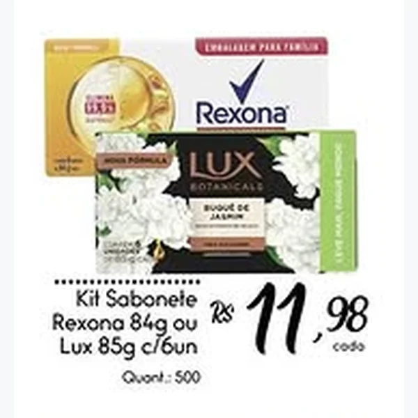 Sabonete Rexona 6 un × 84 g