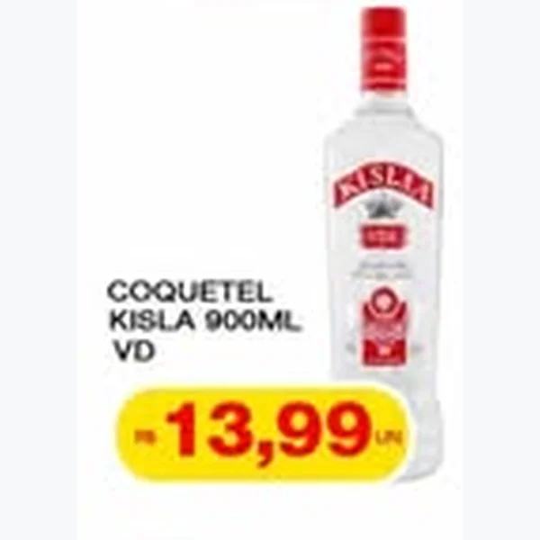 Recorte do encarte de Coquetel Kisla 900 ml