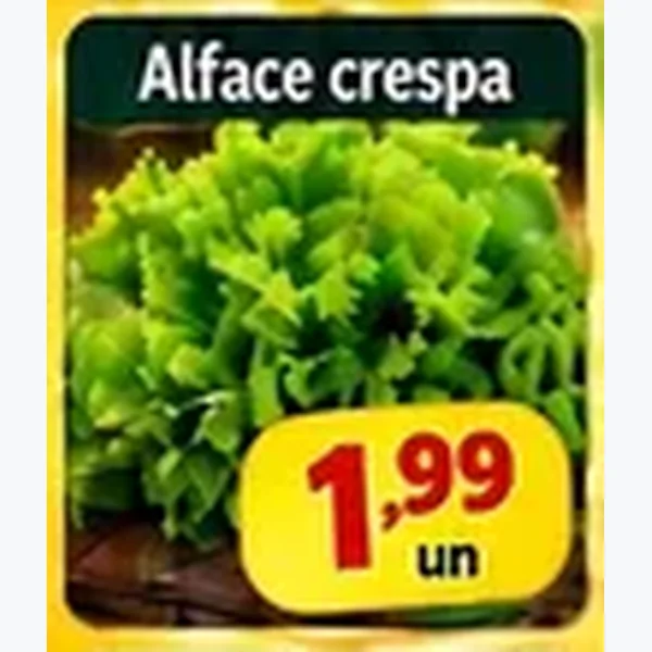 Recorte do encarte de Alface Crespa