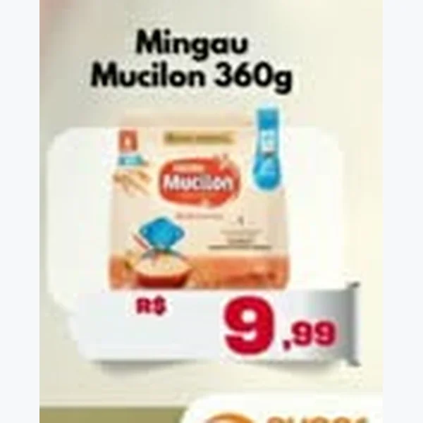 Recorte do encarte de Mingau Mucilon
