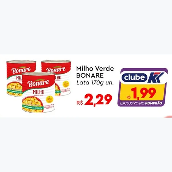 Milho Verde BONARE 170 g