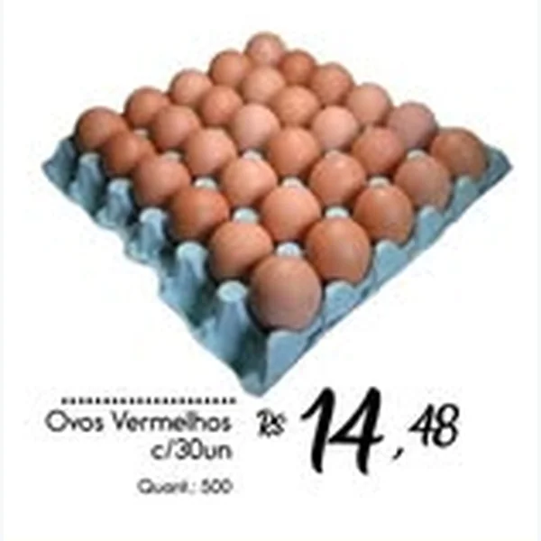 Recorte do encarte de Ovos Vermelhos 30 un