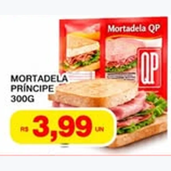 Recorte do encarte de Mortadela Príncipe 300 g